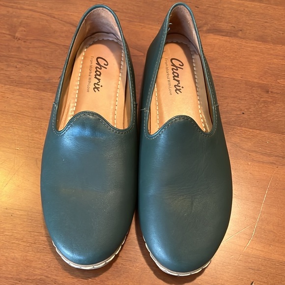 Charix Revive Hunter Green Slip On Flat Loafer Shoes Size 40.5 (9.5) - Picture 3 of 9